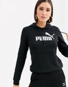 Puma Essentials Black Logo Hoody