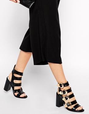 Senso Vale Multi Strap Heeled Sandals - Ebony
