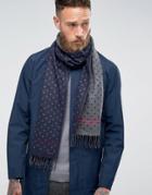 Ted Baker Redpine Scarf With Spot - Gray