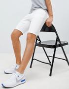 Ldn Dnm White Denim Shorts - White