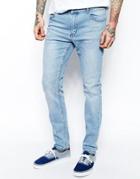 Cheap Monday Tight Jeans Skinny Fit In Stonewash Blue - Blue