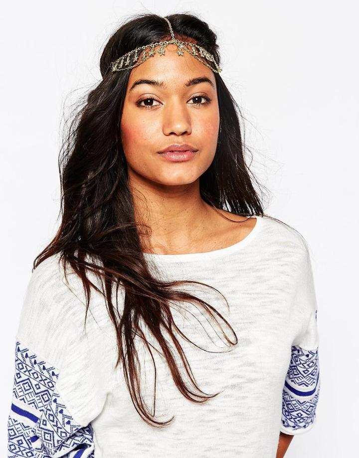 Asos Mini Flower Hair Crown - Gold