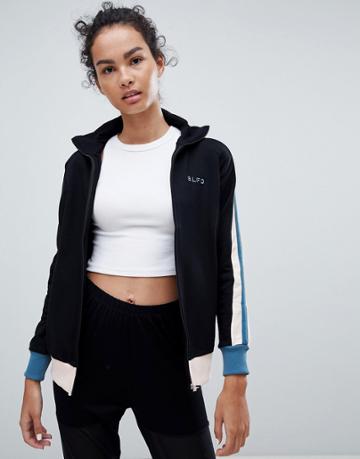 Blfd Zip Through Funnel Neck Sweat-black