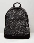 Mi-pac Cracked Backpack In Black - Black
