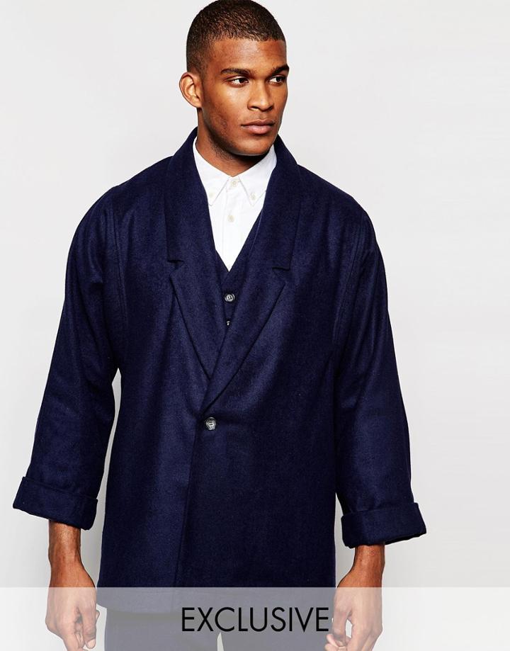 Reclaimed Vintage Relaxed Blazer - Navy