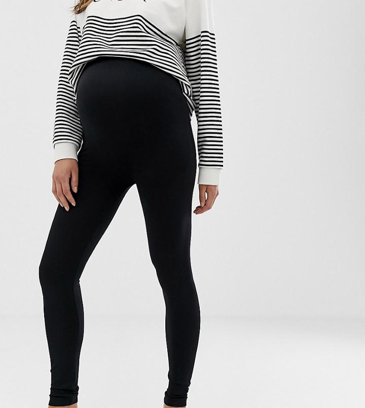 New Look Maternity Seamless Legging-black