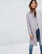 Helene Berman Wool Blend Tweed College Coat - Gray