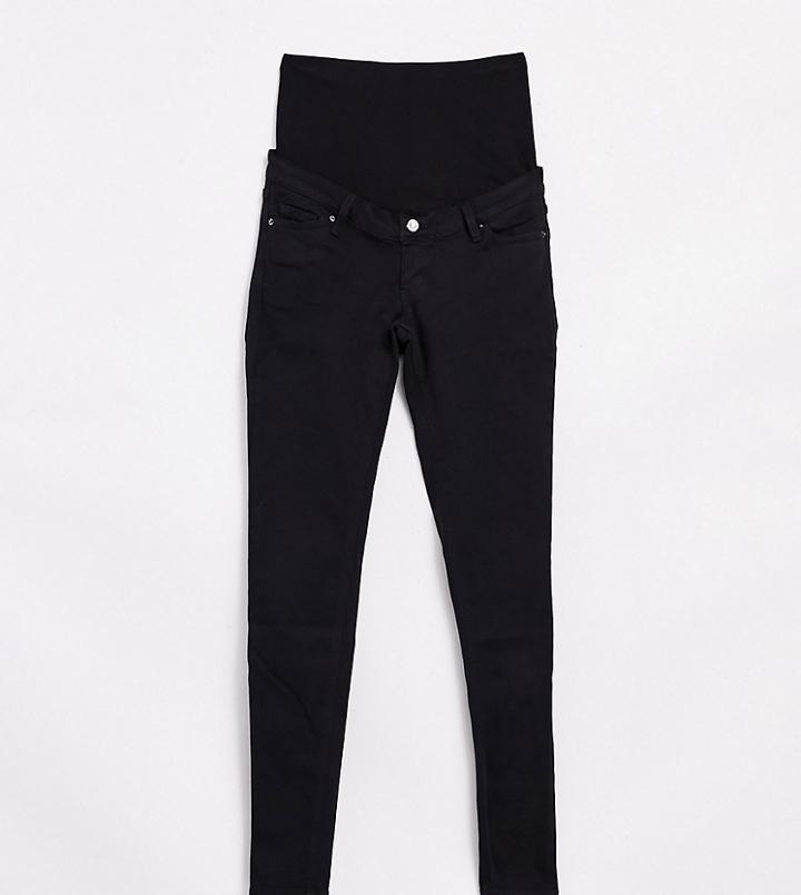 Topshop Maternity Over Bump Black Jamie Jeans