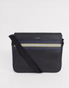 Ted Baker Tabec Webbing Messenger Bag In Black