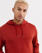 Asos Design Hoodie In Rich Brown