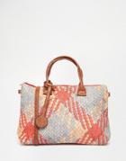Liquorish Weave Detail Tote Bag - Multi