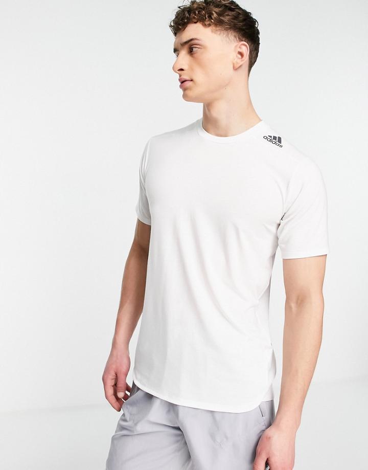 Adidas Training Design 4 Sport T-shirt In White