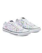 Converse Chuck Taylor All Star Ox Paint Splatter Sneakers In White