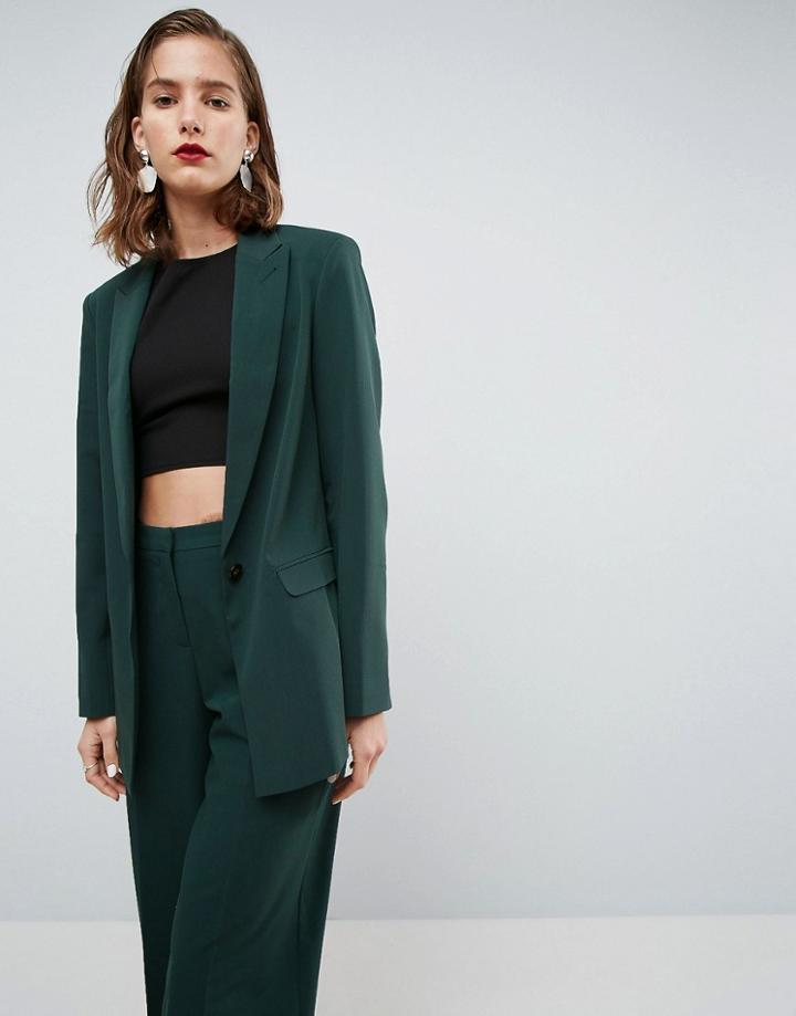 Asos The Boyfriend Blazer Mix & Match - Green