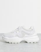 Na-kd Slim Velcro Strap Chunky Sneakers In White