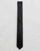 Jack & Jones Slim Tie With Paisley Jaquard - Black