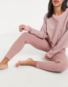 Peek & Beau Lounge Rib Leggings In Pink