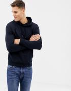New Look Hoodie With Pocket In Navy - Navy