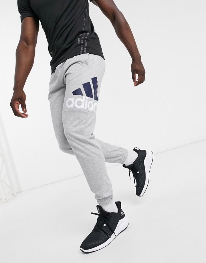 Adidas Sweatpants In Gray With Logo-grey