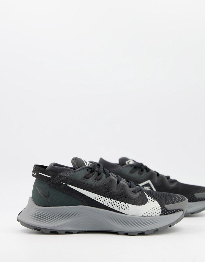 Nike Running Pegasus Trail 2 Sneakers In Triple Black
