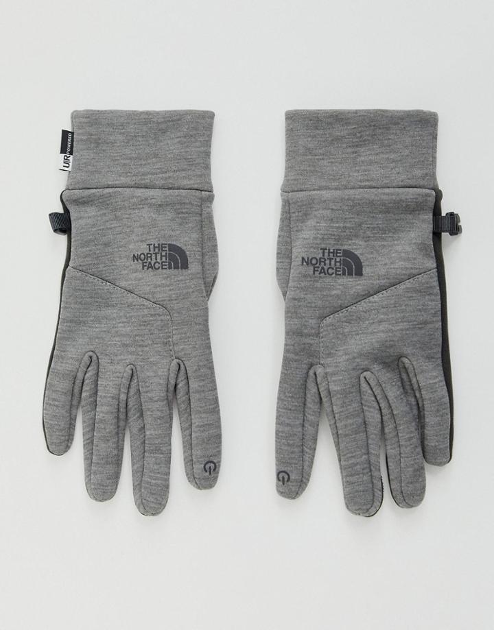 The North Face Etip Gloves In Gray - Gray