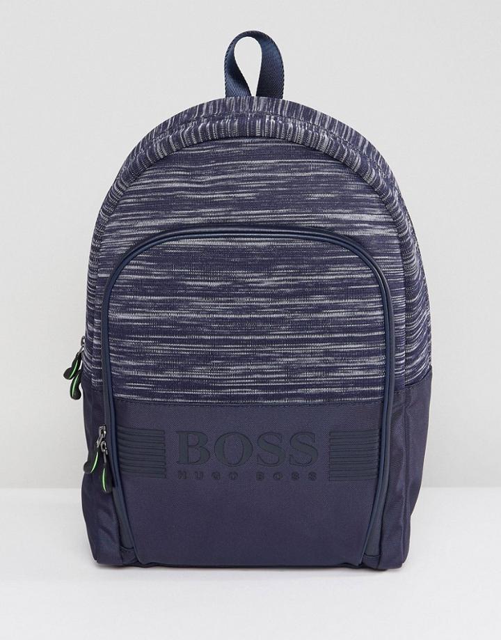 Boss Space Dye Backpack In Navy - Navy