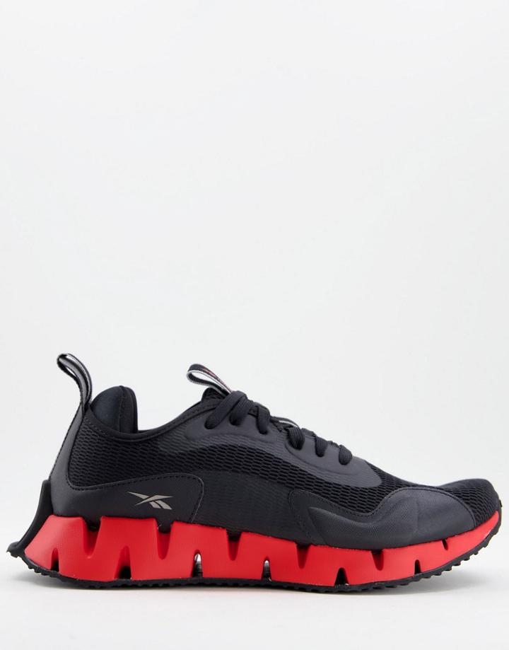 Reebok Zig Dynamica Running Sneakers In Black