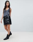 Vero Moda High Shine Skirt - Black