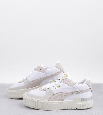 Puma Cali Sport Chunky Sneakers In White And Neutrals - Exclusive To Asos