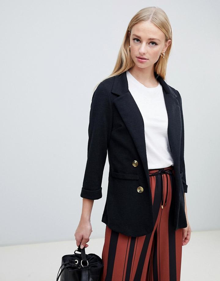 New Look Blazer In Black - Black