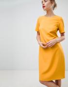 Closet London Cap Sleeve Shift Dress In Tangerine Orange - Orange