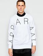 Han Sweatshirt With Apparaat Big Logo - White