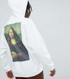 Reclaimed Vintage Inspired Oversized Da Vinci Hoodie In White - White