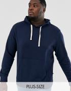 Jack & Jones Originals Overhead Hooded Sweat In Navy