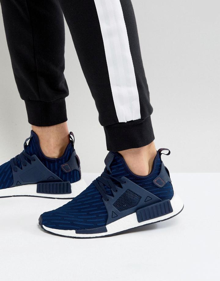 Adidas Originals Nmd Xr1 Pk Sneakers In Navy Ba7215 - Navy