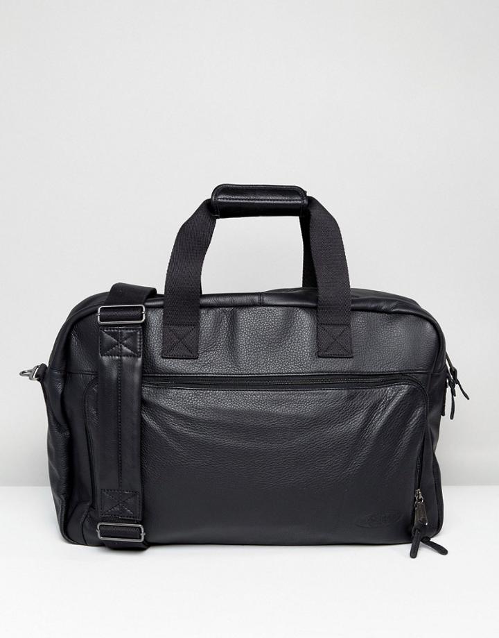 Eastpak Dokit Carryall In Black Leather - Black