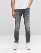 Esprit Skinny Fit Jeans In Mid Gray - Gray