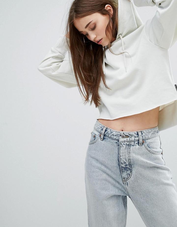 Cheap Monday Crop Hoody - White