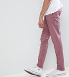 Asos Tall Skinny Chinos In Purple Taupe - Purple