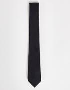 Asos Design Textured Tie In Black