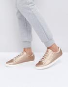 Le Coq Sportif Rose Gold Metallic Agate Lo Sneakers - Pink