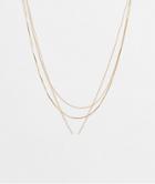 Asos Design Pack Of 3 Necklaces With Cross Pendant In Gold Tone