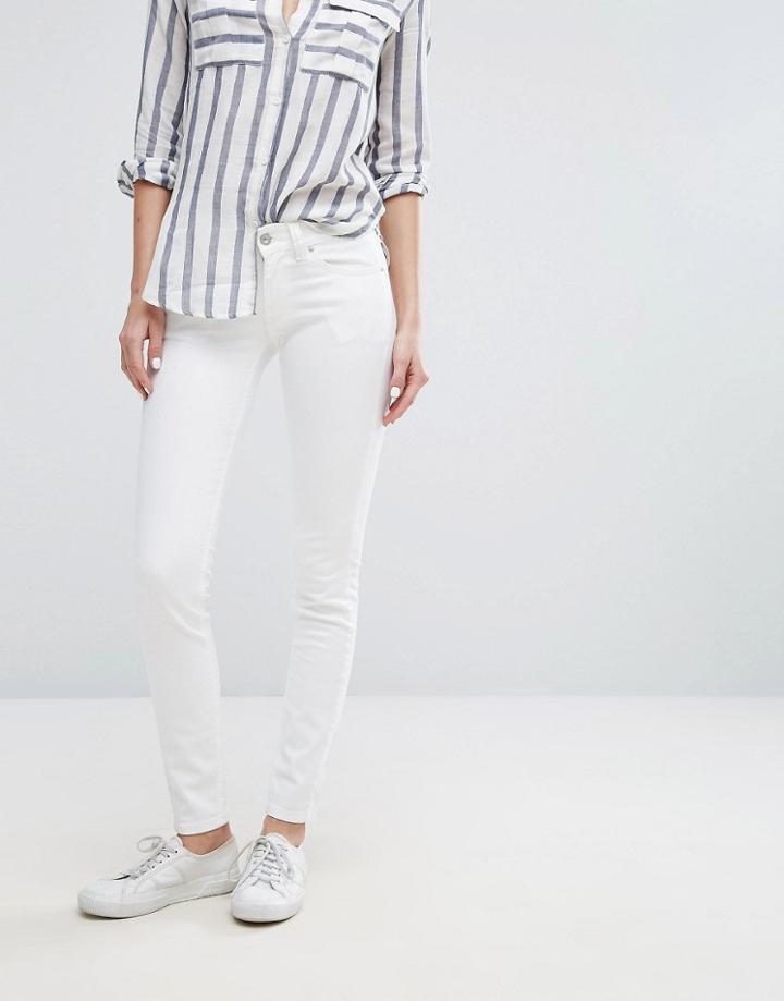 Tommy Hilfiger Denim Sophie Low Rise Stay White Skinny Jean - White