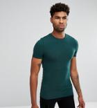 Asos Tall Muscle Fit T-shirt - Green