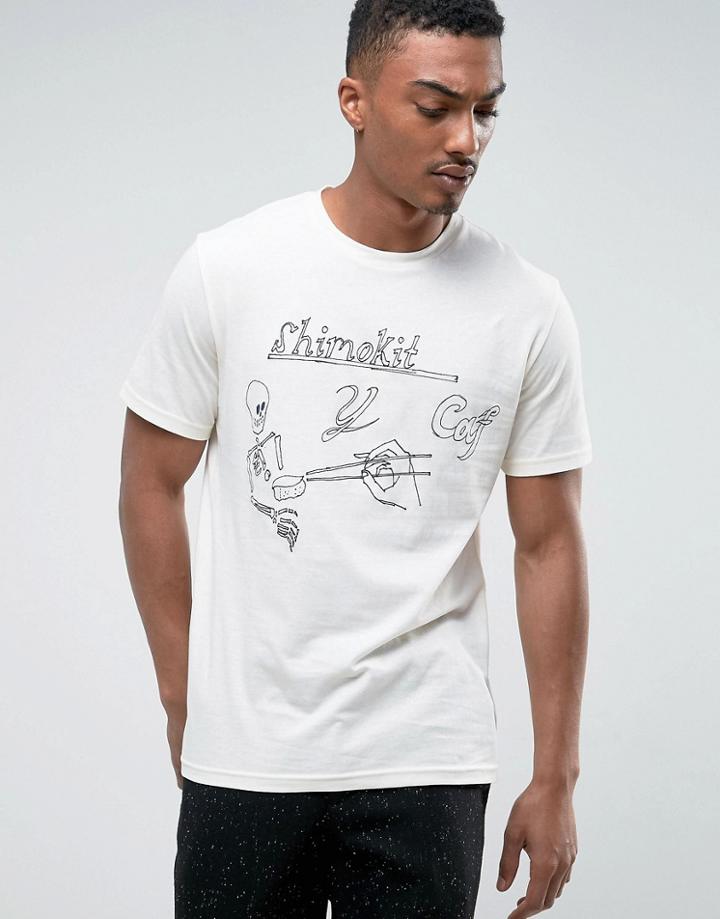 Weekday Lee Shimo T-shirt - Beige