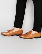 Kg By Kurt Geiger Eton Tassle Loafer In Leather - Tan