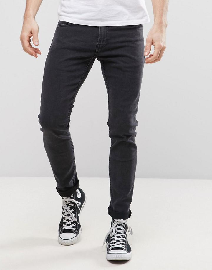 Lee Malone Super Skinny Jean Tailor Black Wash - Navy