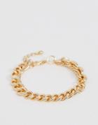 Asos Design Mixed Chain Bracelet In Gold Tone - Gold