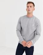 Asos Design Sweatshirt In Gray Marl With Triangle