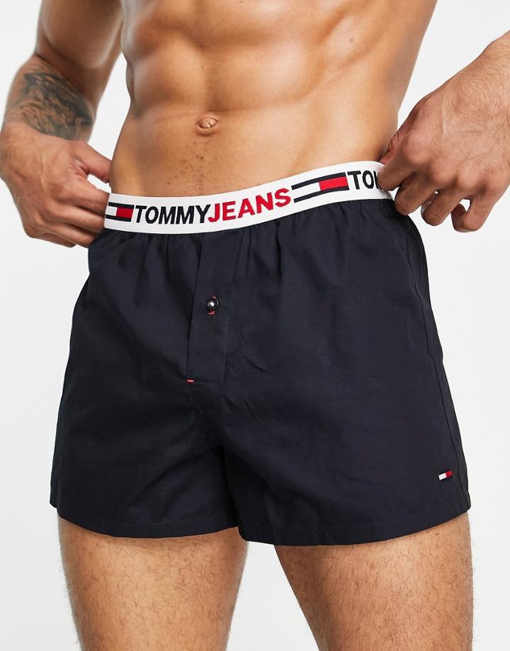Tommy Jeans Woven Boxers In Navy